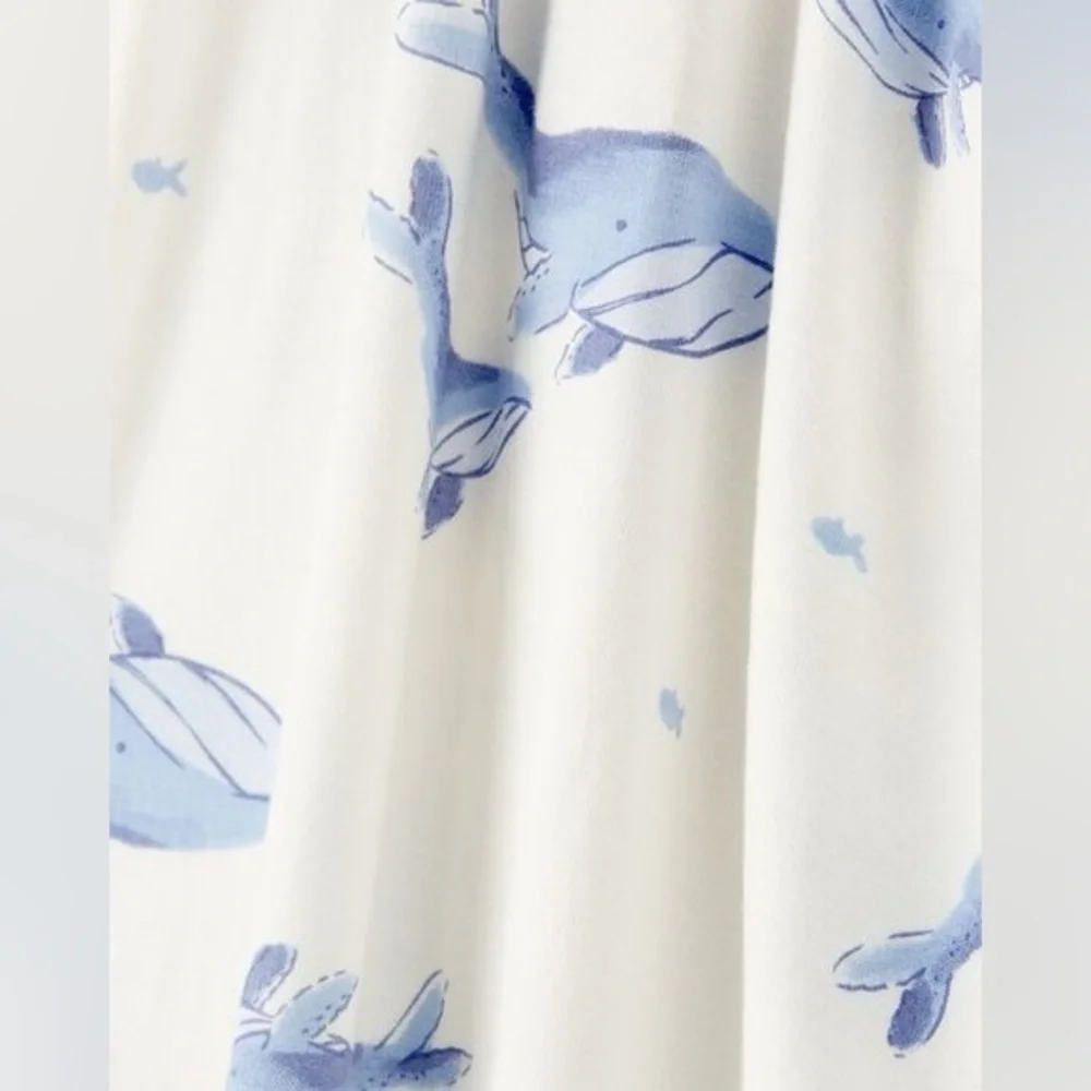 Carter’s PurelySoft Whale Sleep Gown 3-6M Blue White